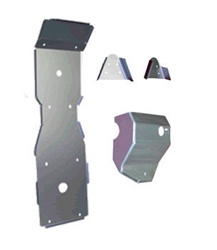 Yamaha Grizzly 600 - 4-Piece Complete Aluminum Skid Plate Set