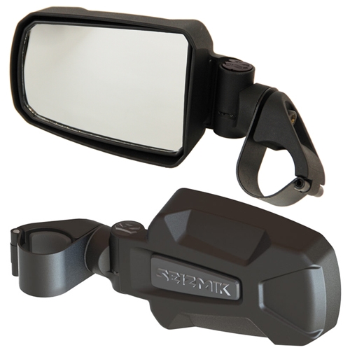 UTV Side Mirrors With American Flag Design - Clamp-On Rear View Mirrors For Polaris RZR, Can-Am