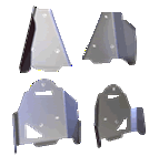 Bruteforce 650i/750 4-Piece Front & Rear A-arm/CV Boot Guards