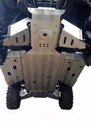 HONDA PIONEER 1000 & 1000-5 - 9-PIECE COMPLETE SKID PLATE SET IN ALUMINUM