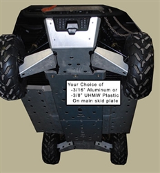 Complete Skid Plate Set (P/N 7556/F) 
Ranger Crew 800 2010-2014
