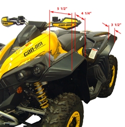 Can AM Renegade Fender Flares - Extra Wide 2007 - 2024